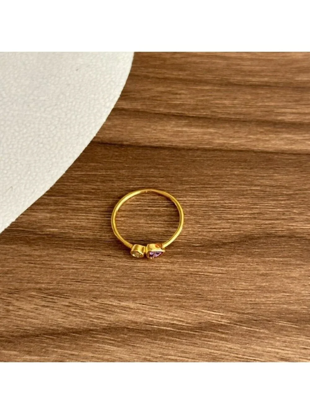 Purple Stone Ring Q727